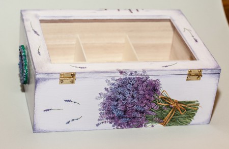 Čajová krabička Levandule 2